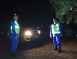 Satuan Polairud Polres Karangasem dalam Blue Light Patrol Mencegah Tindak Kejahatan