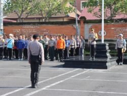 Kapolres Karangasem Pimpin Apel Hari Kesiapsiagaan Bencana 2024