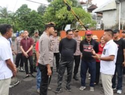 Kapolres Tabanan Melaksanakan Pengecekan Gudang Bulog di Wilayah Kecamatan Kediri