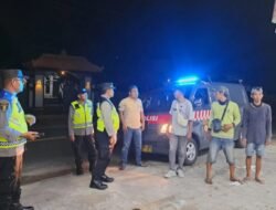Waspada Kejahatan Kriminal, Anggota, Polsek Kubu Tingkatkan Giat  Patroli Malam  dalan Bentuk Blue Light Patrol