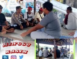 Program Minggu Kasih, Polisi Polsek Padangbai Dengarkan Keluh Kesah Warga Padangbai