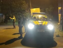 “Blue Light Patrol” Polsek Bebandem Cegah Gangguan Kriminalitas Pada Jam Rawan