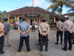 Apel Pagi Anggota Polsek Rendang di Pimpin Oleh Kapolsek Rendang