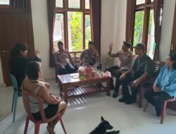 Safari Kamtibmas Kapolsek Selemadeg Kunjungi Villa Ronggo Mayang Bali, Himbau Jaga Situasi Kamtibmas