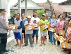 Polres Tulungagung Salurkan Bantuan Sembako Untuk Warga Terdampak Bencana di 3 Desa