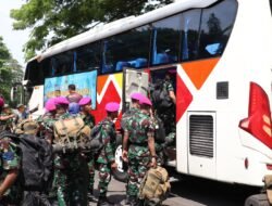 Dankodiklatal Lepas Mudik Gratis Bersama Antap dan Siswa Kodiklatal