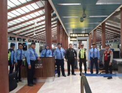 Patroli di Terminal 2 Bandara Soetta, Polisi Sampaikan Imbauan Kamtibmas