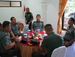 Dandim 0103/Aceh Utara Terima Kunjungan Kerja Tim Dalproggar TNI AD TA 2024.