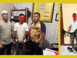 Operasi Sikat Seulawah 2024, Satreskrim Polres Aceh Timur Bersama Polsek Peureulak Kota Amankan Pelaku Pencurian Sepeda Motor