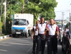 Jaga Kebugaran, Polres Aceh Tengah Laksanakan Olah Raga Jalan kaki