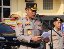 Kapolres Lebak Pimpin Upacara Sertijab Kasat Lantas, Kasikum, Kapolsek Sajira dan Kapolsek Bojongmanik