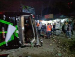 Kecelakaan maut menimpa bus pariwisata di turunan Ciater, Subang, Jawa Barat, Sabtu (11/5/2024) malam