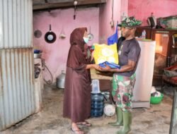 Satgas TMMD ke-120 Kodim 0816/Sidoarjo Berikan Tali Asih Untuk Membantu Warga Desa Penambangan