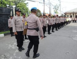 Kabag Ops Pimpin Apel Kesiapan Personel Pengamanan Unjuk Rasa Di DPRK Aceh Tengah