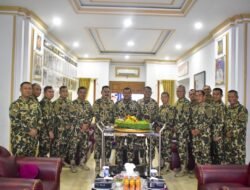 Dankormar Terima Laporan Korps Kenaikan Pangkat Empat Pati Korps Marinir