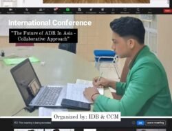 Firman Alfathy, Mahasiswa Berprestasi Fakultas Hukum Universitas Malikussaleh, Menjadi Moderator Utama Dalam International Conference Dewan Sengketa Indonesia.