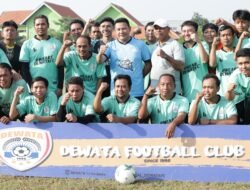 Resmikan PJU Lapangan Desa Wage, Plt. Bupati Sidoarjo Mengharap Hasilkan Atlet Berbakat