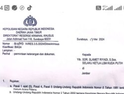 Penuhi Panggilan Polda Jatim Ketua LSM Kuda Putih Jember Akan Hadir