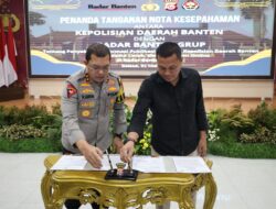 Penguatan Manajemen Media, Polda Banten Gelar MoU dengan Radar Banten Grup