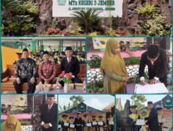Lepas Pasrah siswa siswi kelas IX M Ts Negeri Jember 3 di Tanggul
