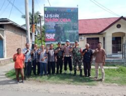 Kapolsek dan Muspika Kecamatan Muara Batu Berkomitmen Bersama Memerangi Penyalahgunaan Narkoba