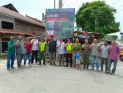 Cegah Dan Perangi Bahaya Narkoba, Kodim 0103/Aceh Utara Pasang Spanduk Usir Narkoba Dari Gampoeng Tanyoe
