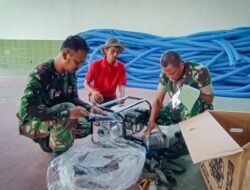 Kodim 0817/Gresik Terima Bantuan Delapan Puluh Unit Pompa Air dari Kementerian Pertanian