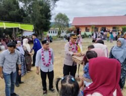 Kapolres Hadiri Bakti Sosial Serta Launching Pencegahan Stunting Dan Peningkatkan Imunisasi Terhadap Anak
