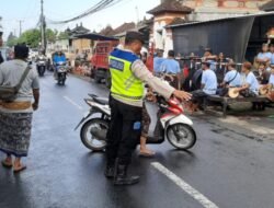 Personil Polsek Kediri Laksanakan Strong Point di Pagi Hari