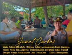 Polsek Kubu Kembali Melaksanakan Giat Jum’at Curhat dengan Pengelola dan Pemandu Wisata Desa Tulamben