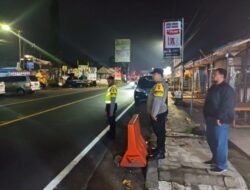 Cegah terjadinya Kriminalitas pada Malam Hari, Polsek Baturiti Laksanakan Patroli Blue Light