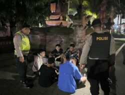Cegah Kriminalitas Saat Malam Minggu, Polres Tabanan Gelar “Blue Light Patrol”