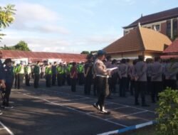 Sipropam dalam Tugas Laksanakan Pengawasan dan Pengendalian Kegiatan Apel Jam Pimpinan Personil Polres Karangasem