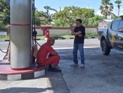 Unit II Bidang Ekonomi Sat Intelkam Polres Karangasem Monitoring Stok BBM di Beberapa SPBU di Daerah Hukum Polres Karangasem