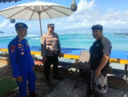 Jelang World Water Forum (WWF) ke 10, Kasat Polairud Polres Karangasem Pimpin Patroli di Obyek Wisata Candidasa