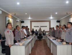 Kapolres Tabanan Sambut Kedatangan Direktorat Jenderal Perbendaharaan Provinsi Bali (DJPb) Evaluasi Pelaksanaan Anggaran Periode TW II Tahun 2024