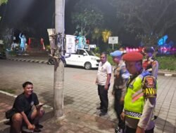 Cegah Gangguan Kamtibmas, Polres Tabanan Rutin Gelar Blue Light Patrol