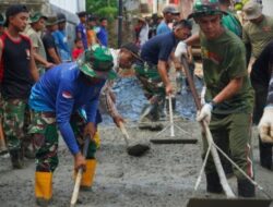 Target kan 120 Meter di Hari Ketiga TMMD Ke 120, Seluruh Pasukan Ikuti Apel Pagi di Pimpin Pasiter Kodim0316/Batam