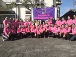 Olahraga Bersama, Petik Buah dan Ramah Tamah oleh Ibu Ketua Bhayangkari Cabang Tabanan Beserta Pengurus di Ranting Selemadeg Tabanan