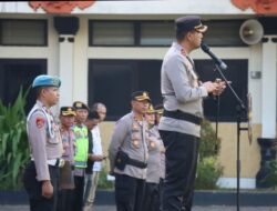 Kapolres Tabanan Pimpin Apel Penebalan Pengamanan Ops Puri Agung 2024 dalam rangka KTT WWF ke-10 Tahun 2024