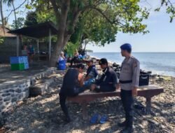 Sat Polairud Polres Karangasem Patroli di Kawasan Wisata Pantai Tulamben, Mendukung Kelancaran KTT WWF Ke-10 Bali 2024
