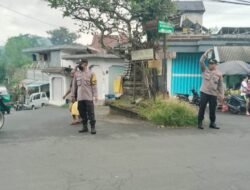 Wakapolsek Sidemen Pimpin Anggota Laksanakan Gaktur Pagi Depan Pasar