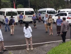 Kapolsek Baturiti Pimpin Pengamanan Kunjungan Delegasi KTT WWF (World Water Forum) 10’th di Wilkum Polsek Baturiti