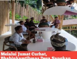 Melalui Jum’at Curhat, Bhabinkamtibmas Desa Sangkan Gunung Laksanakan Tatap Muka Bersama Warga Desa Binaan