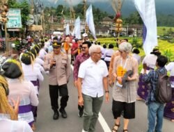 Polres Tabanan Amankan Kunjungan Delegasi WWF di Jatiluwih