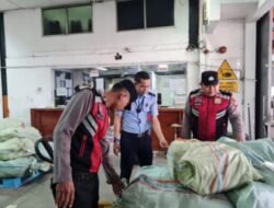 Datangi Area Kargo, Polisi Bandara Soetta Sampaikan Imbauan Kamtibmas