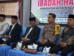 Wakili Kapolres Aceh Tengah, Wakapolres Hadiri Pelepasan 155 Jama’ah Haji Kabupaten Setempat