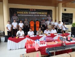 Ditreskrimsus Polda Banten Ungkap Kasus Oli Palsu