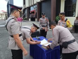 Kapolres Pimpin Sertijab Kabag SDM Dan 3 Kasat Di Jajaran Polres Aceh Tengah
