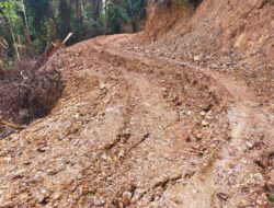 Pekerjaan Proyek Jalan Usaha Tani Di Desa Rantau Macang Terkesan Asal Jadi